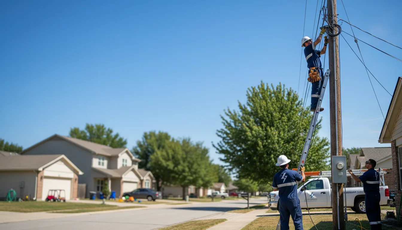 Residential electrician providing installation services in Dexter, KS